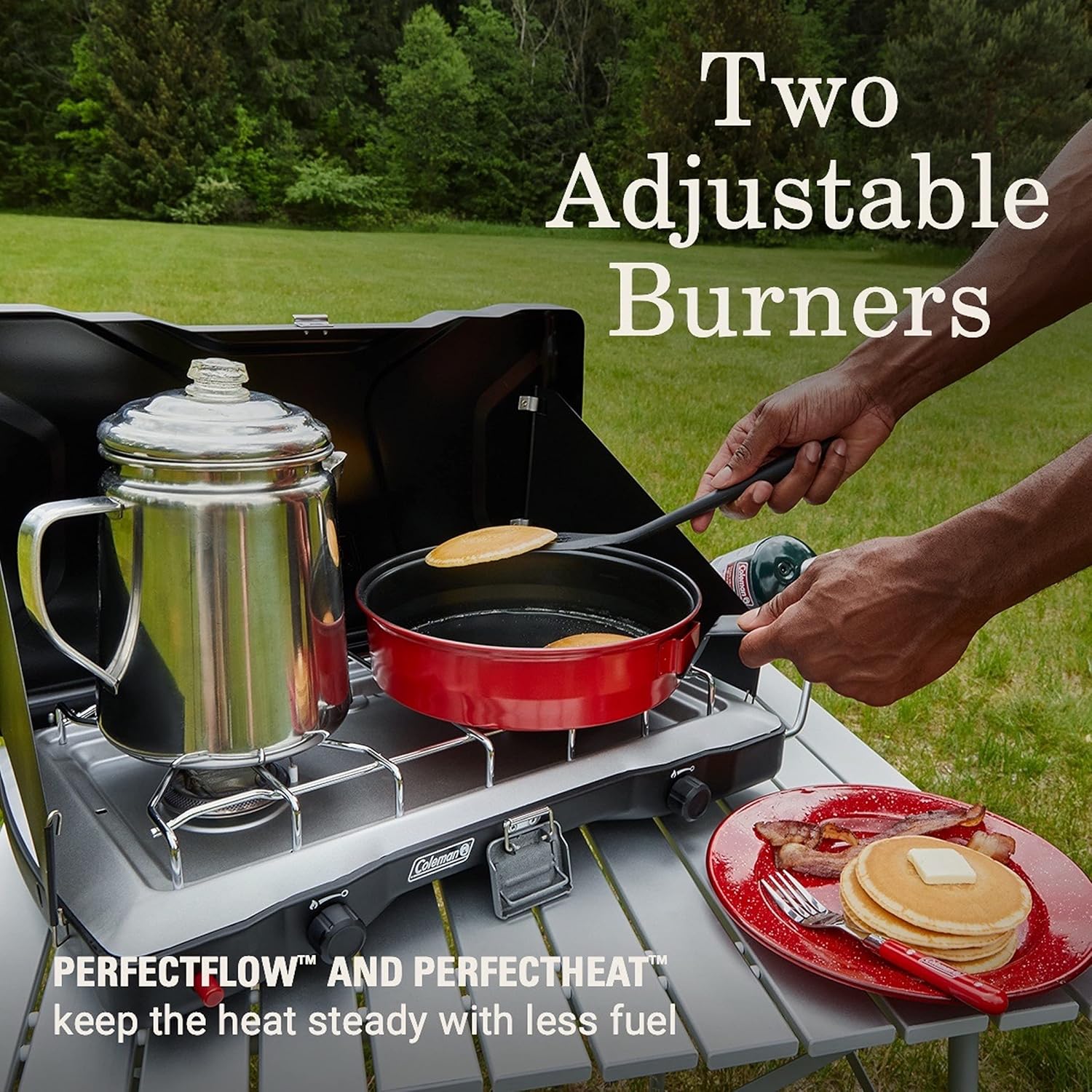 Coleman Triton+ Portable 2-Burner Propane Camping Stove - Image 3